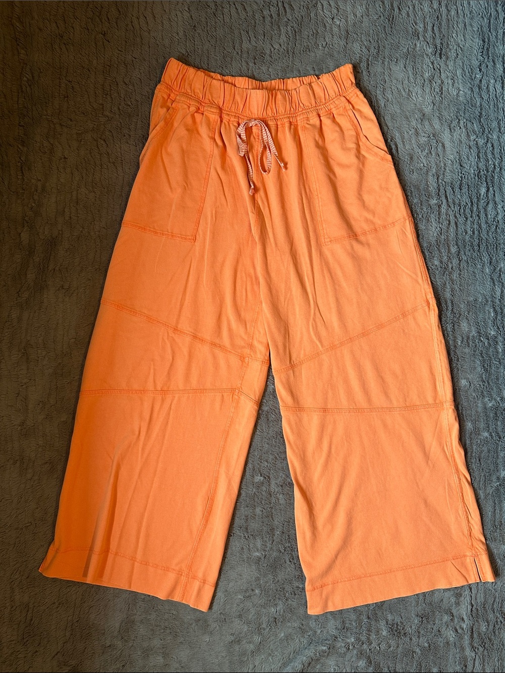 Free People Intimately Golden Hour House Pant in Melon Orange